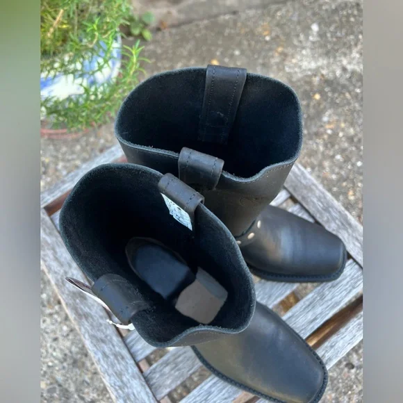 NWT Frye Like Studded Biker Boots Sz 7 BRAND NEW MOTORCYCLE BOOTS - Picture 5 of 11